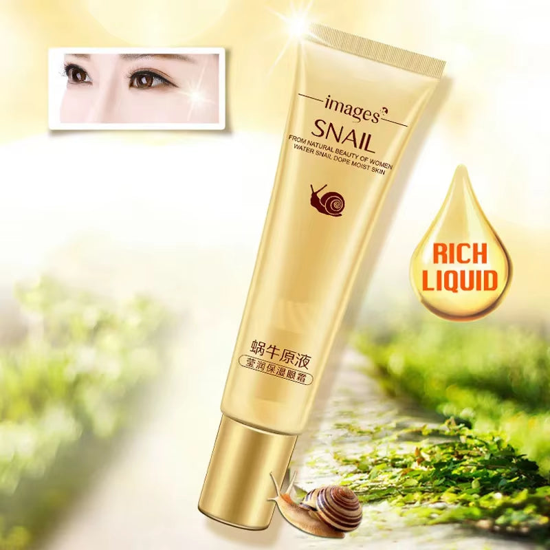 Revitalizing Snail Eye Cream - Brightening, Moisturizing & Anti-Aging Formula for Dark Circles and Wrinkles